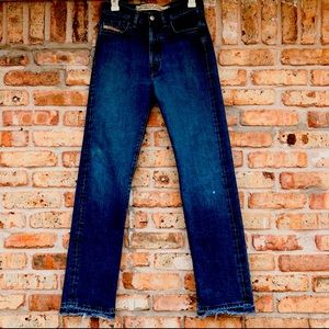 Vintage Diesel Straight Leg Raw Button Fly Jeans